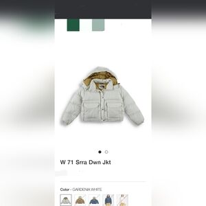 North Face W Sierra 71 Retro Puffy/Down Jacket M Gardenia White